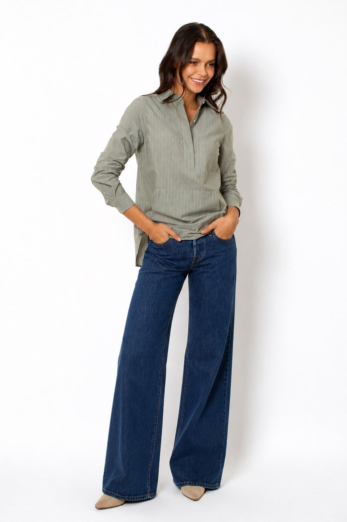 The Trapezoid Pullover - Artichoke