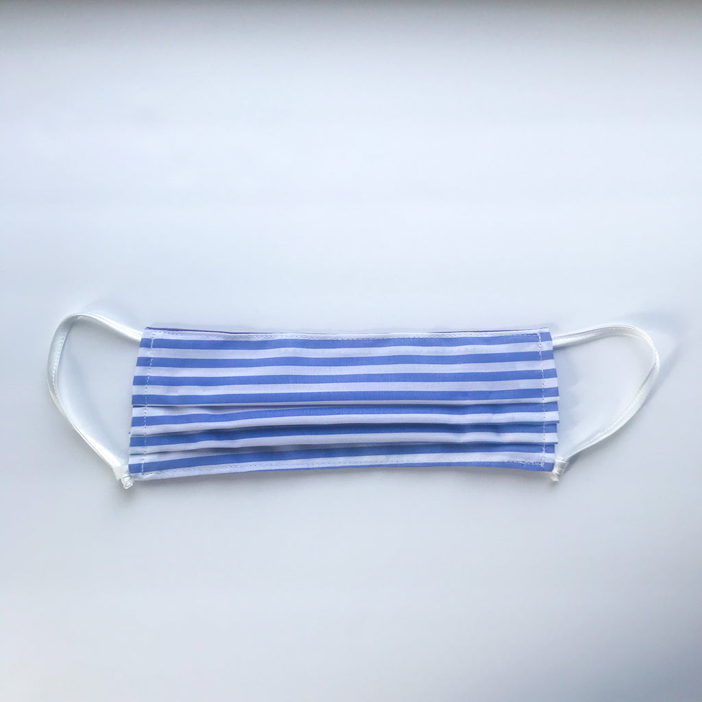 Reversible Pleated Mask w/Adjustable Loops