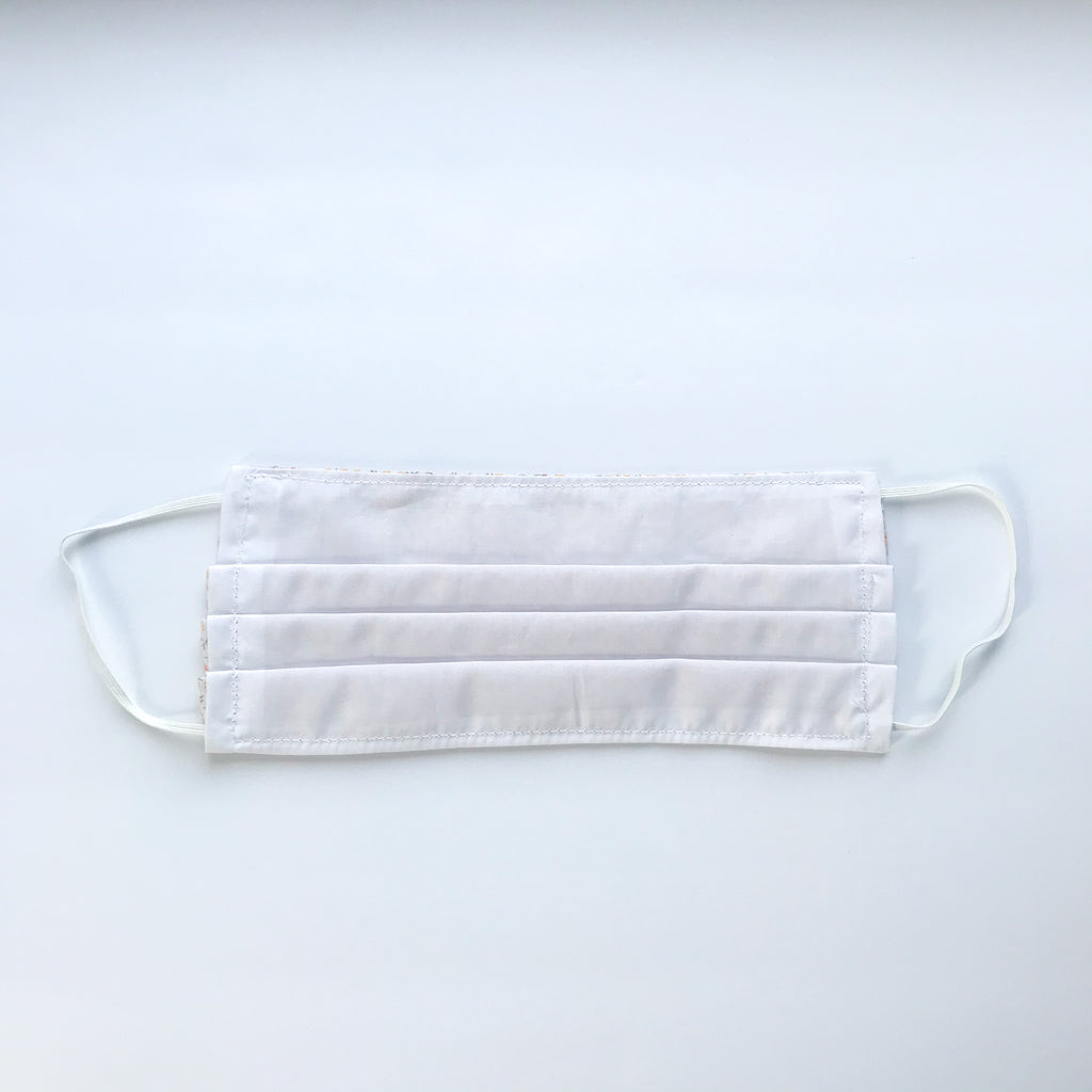 Mini Floral Pleated Mask