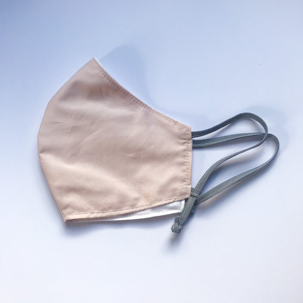 Dusty Blush Curved Mask w/Adjustable Loops