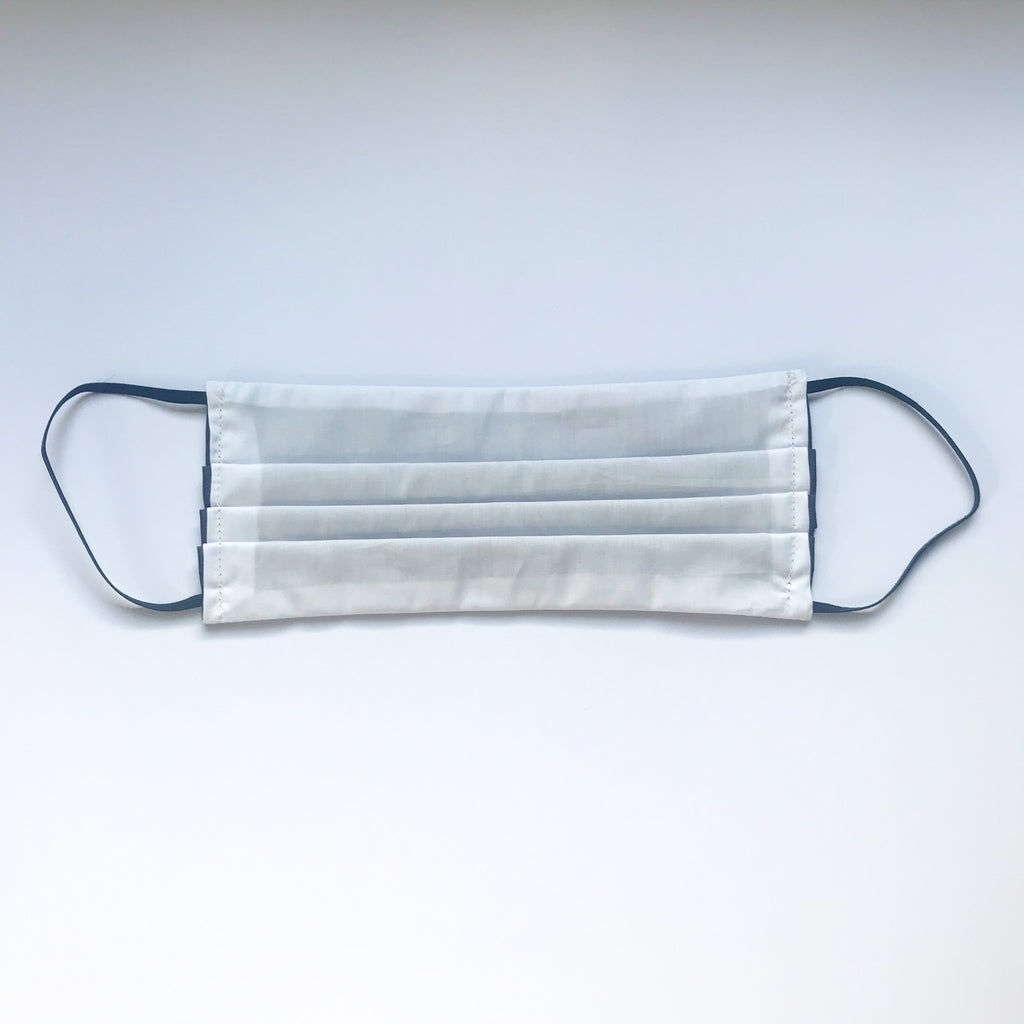 Charcoal Pleated Mask w/Elastic Loops